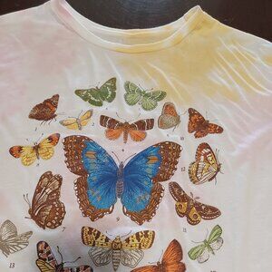 Grayson Threads Black label Size L Top Long Sleeve Butterfly front graphic